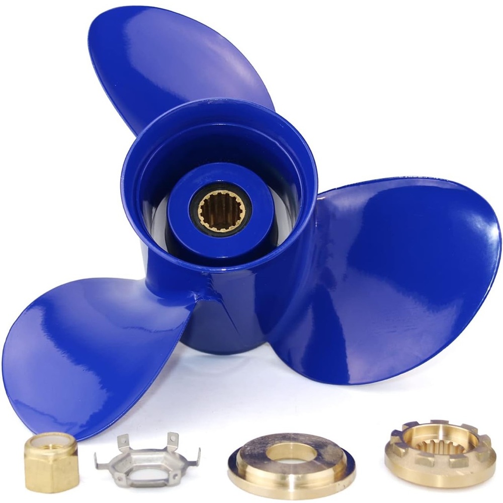 Blue Boat Propeller with Accessories
